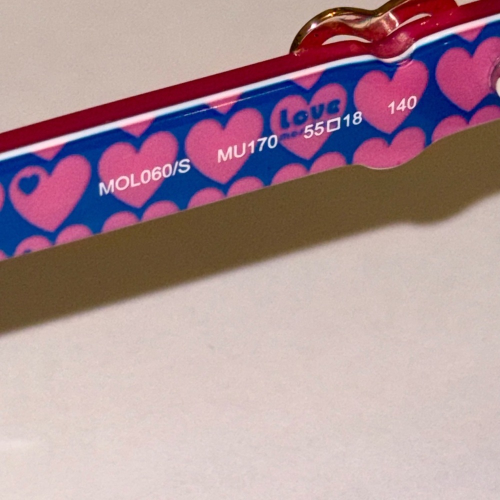 SOLD - Love Moschino Sunglasses in Fuchsia - Picture 3 of 12